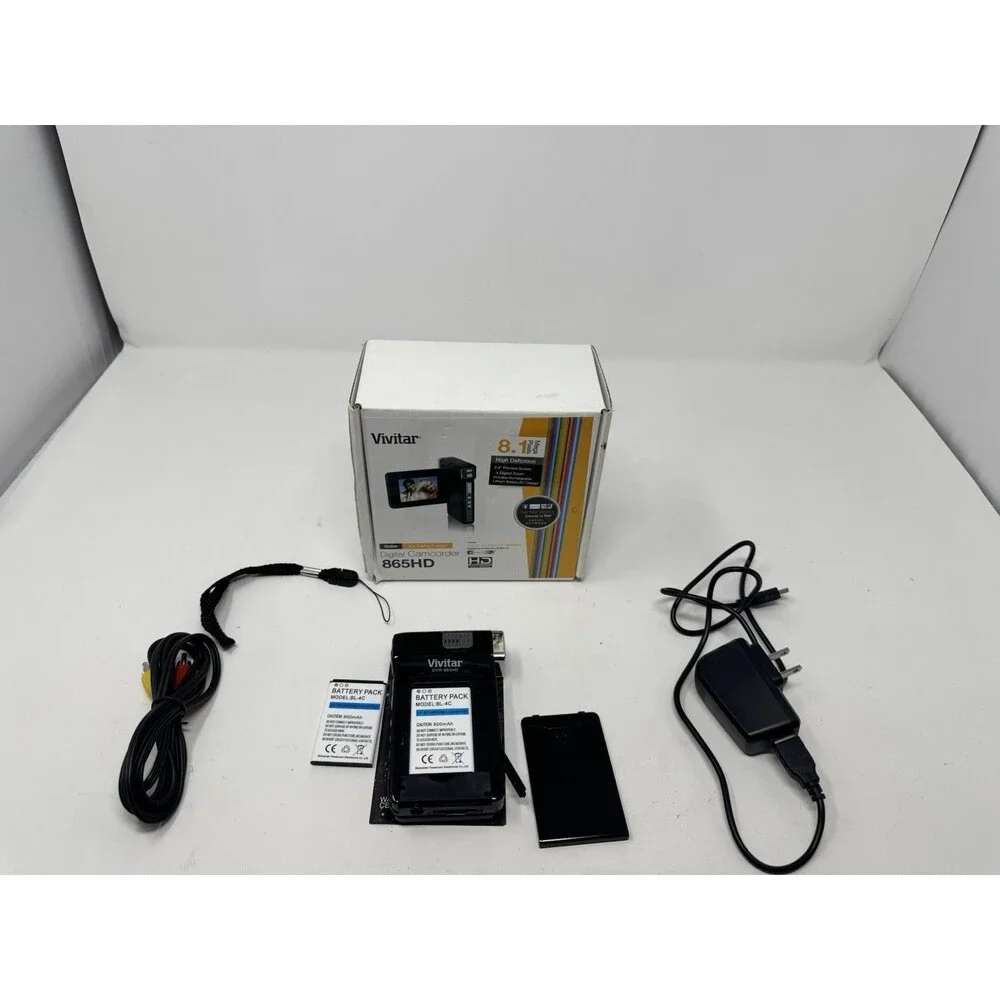 Vivitar DVR 865HD High Definition Handheld Camcorder black